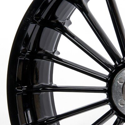 Hoprousa 21x5.5 Gloss Black Front Wheel for '18-later Harley
