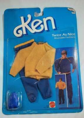 Vintage 1985 Barbie Superstar Ken NOS Reversible Doll Clothes 2305 Twice As Nice
