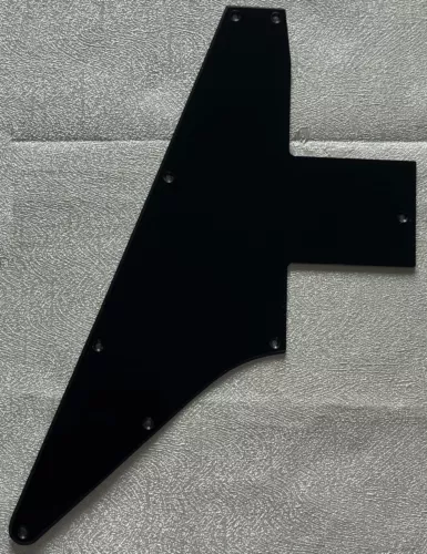 Custom For Gibson 76 Explorer Re-Issue Blank Style Guitar Pickguard 1-Ply Black