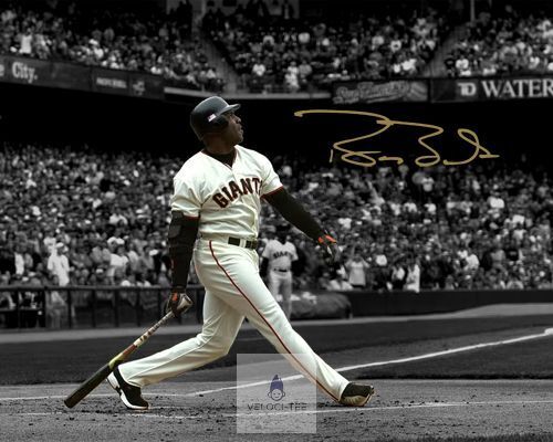 Barry Bonds San Francisco Giants Home Run Signed Photo Autograph Poster