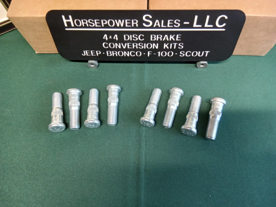 WHEEL STUDS/LUG BOLTS for 8 Lug 3/4 Ton Dana 44, Chevy/GMC K20, K25 + Jeep J20 - Изображение 2 из 4