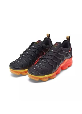 NEW Men Nike Air Vapormax Plus  Black/Orange Size 7 - 12