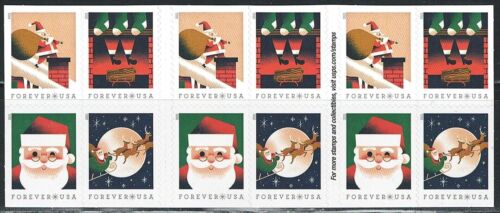 Mint US A Visit from St. Nick Booklet Pane of 20 Forever Stamp Scott# 5647b MNH - Picture 2 of 2