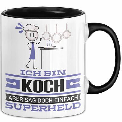 Koch Geschenk Tasse Ich Bin Koch Aber Sag Doch Einfach Superheld Lustige Geschen