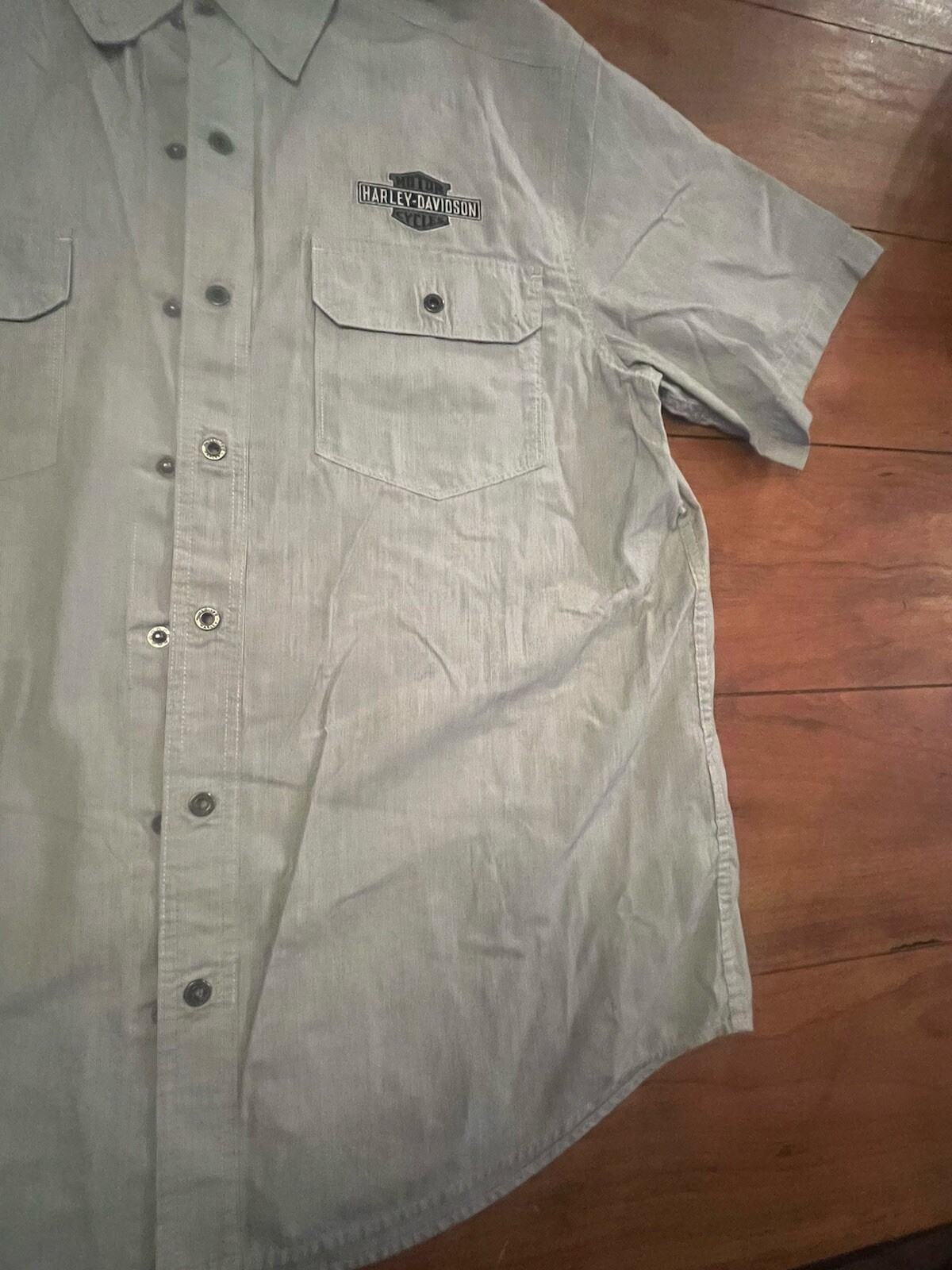 Harley Davidson Performance Button Up Embroidered… - image 3