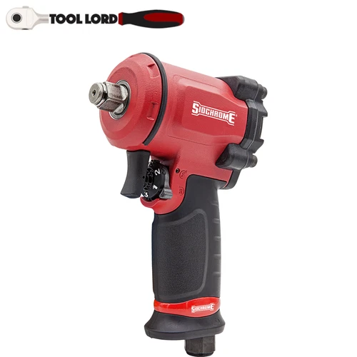 Sidchrome 1/2" DrIvE Pneumatic Mini Air Impact Wrench Rattle Gun SCMTSA-050M