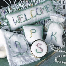 FLOWER GARDEN ALPHABET Cross-Stitch (Single Pattern From Magazine) Customizable