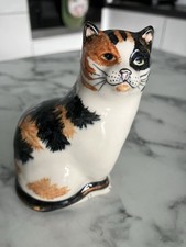 Vintage Babbacombe Pottery Small Calico Cat 10cm Lowndes Pateman VVGC