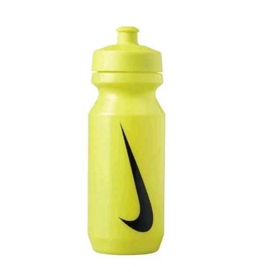 Nike Water Bottle 22oz Lime Green Black Swoosh Logo Squeeze Nipple Top Wide Mout - Image 3 of 4