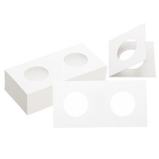 2 x 2 Coin Flips, 50 Pack 26.5mm Cardboard Coin Holder Paper Coin Holders