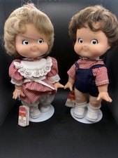 Vintage 1988 Campbell's Soup Kids 10" Doll Boy  Girl Special Edition Set w/Tags