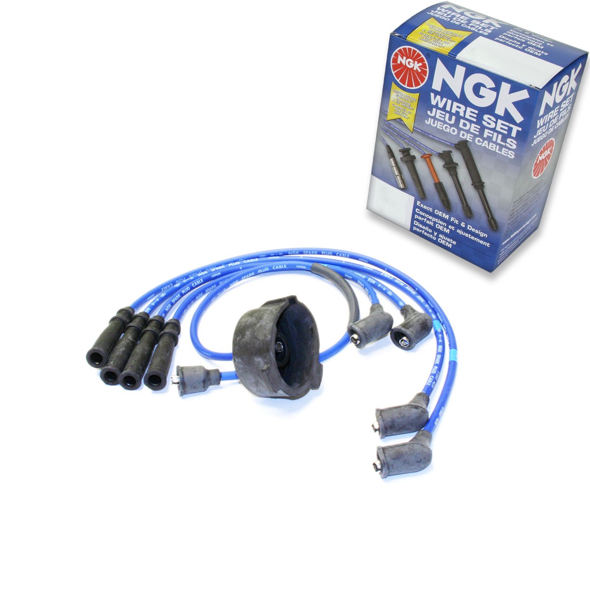 NGK 8016 RC-HE38 Spark Plug Wire Set for CH467 96420 9479 9405 86420 700307 ef