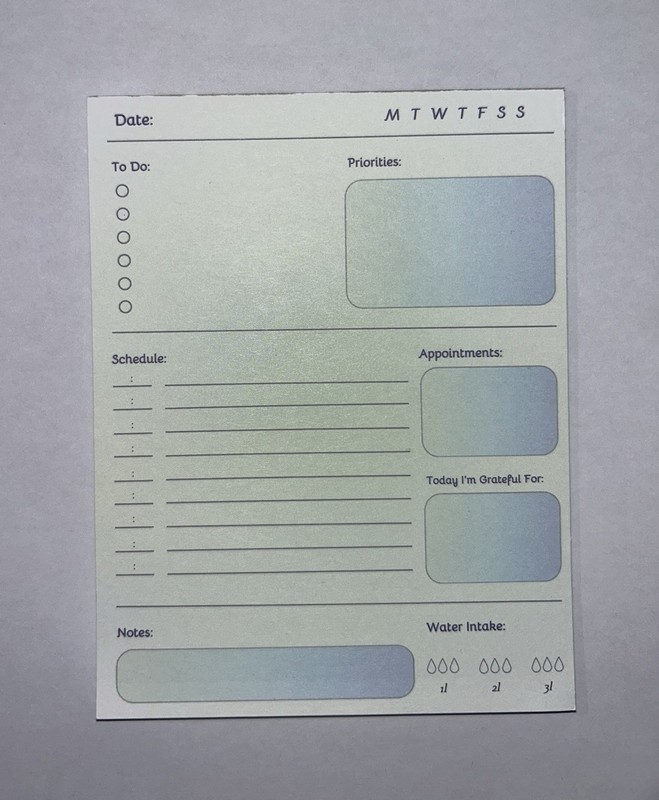 Better Office Products Mini To Do List Notepads, 5.5" x 8.5", Planning Note P...
