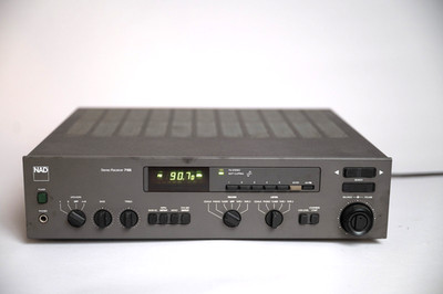NAD 7155 STEREO RECEIVER - 55 wpc, PHONO MC MM, 2 TAPE inputs returns WORKING
