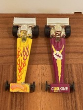 Vintage Pair 1977 Hot Wheels Black Wall Drags...