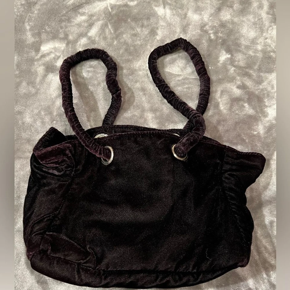 Steve Madden Marrón Terciopelo Pequeño Hobo Monedero Foto 2 de 4