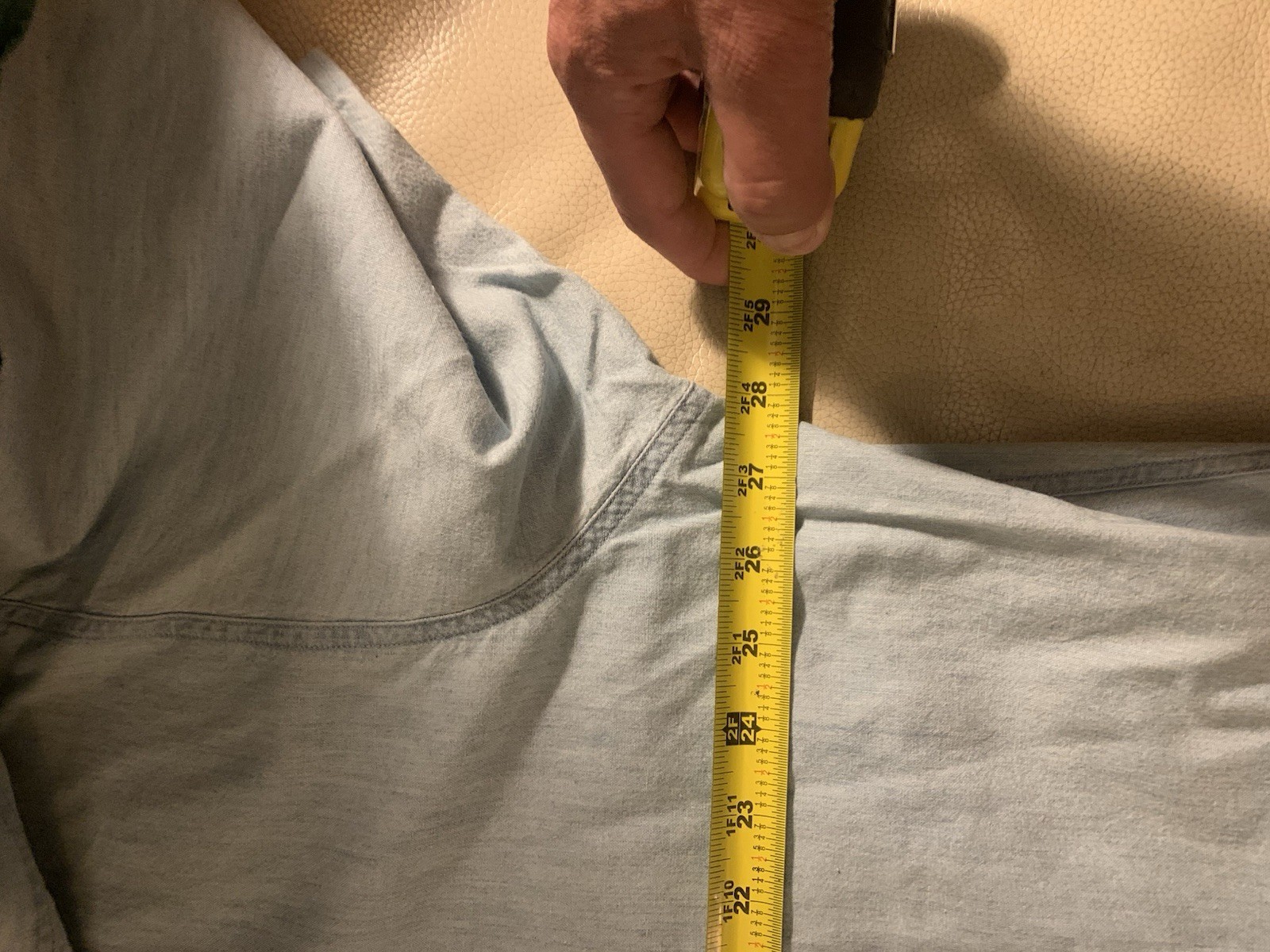 Chaps Ralph Lauren Chambray Button Down Shirt Men… - image 11