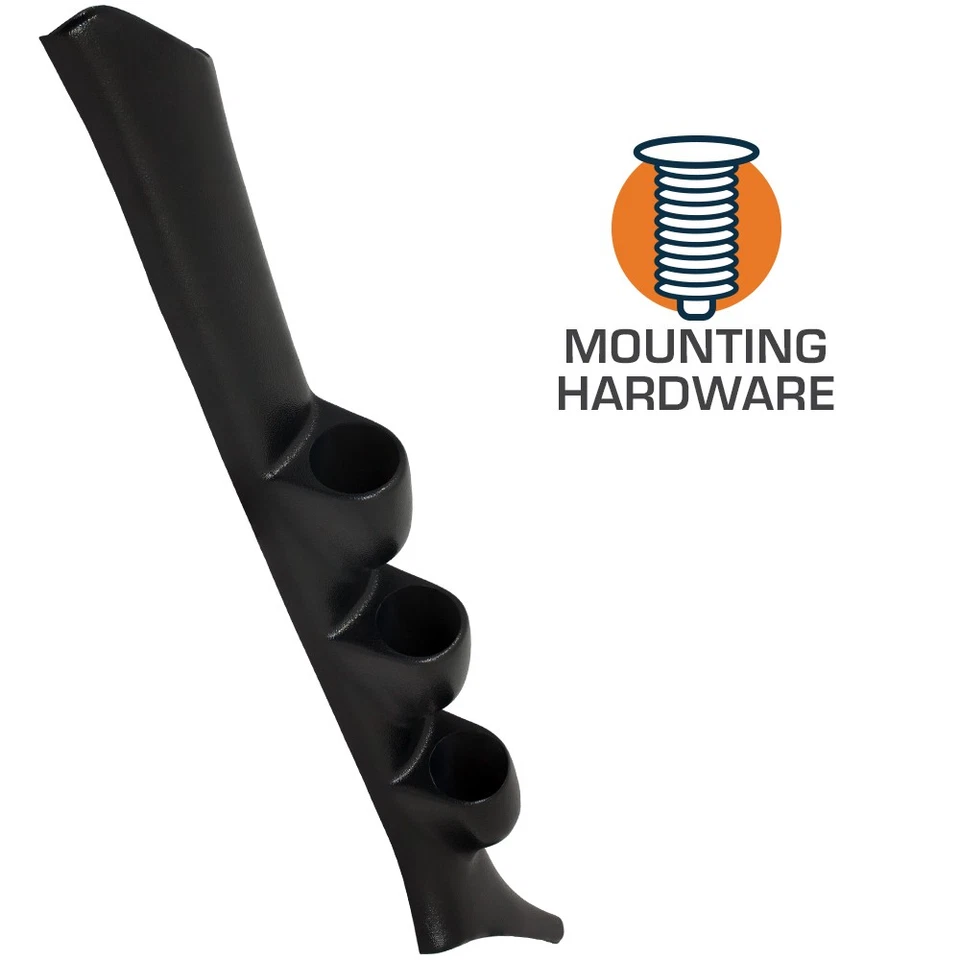 GlowShift Black Triple Gauge 52mm Pillar Pod for 1994-1997 Honda Accord - Image 3 of 3