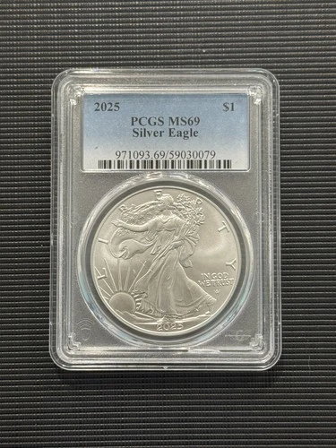 2025 American Silver Eagle $1 MS-69 PCGS