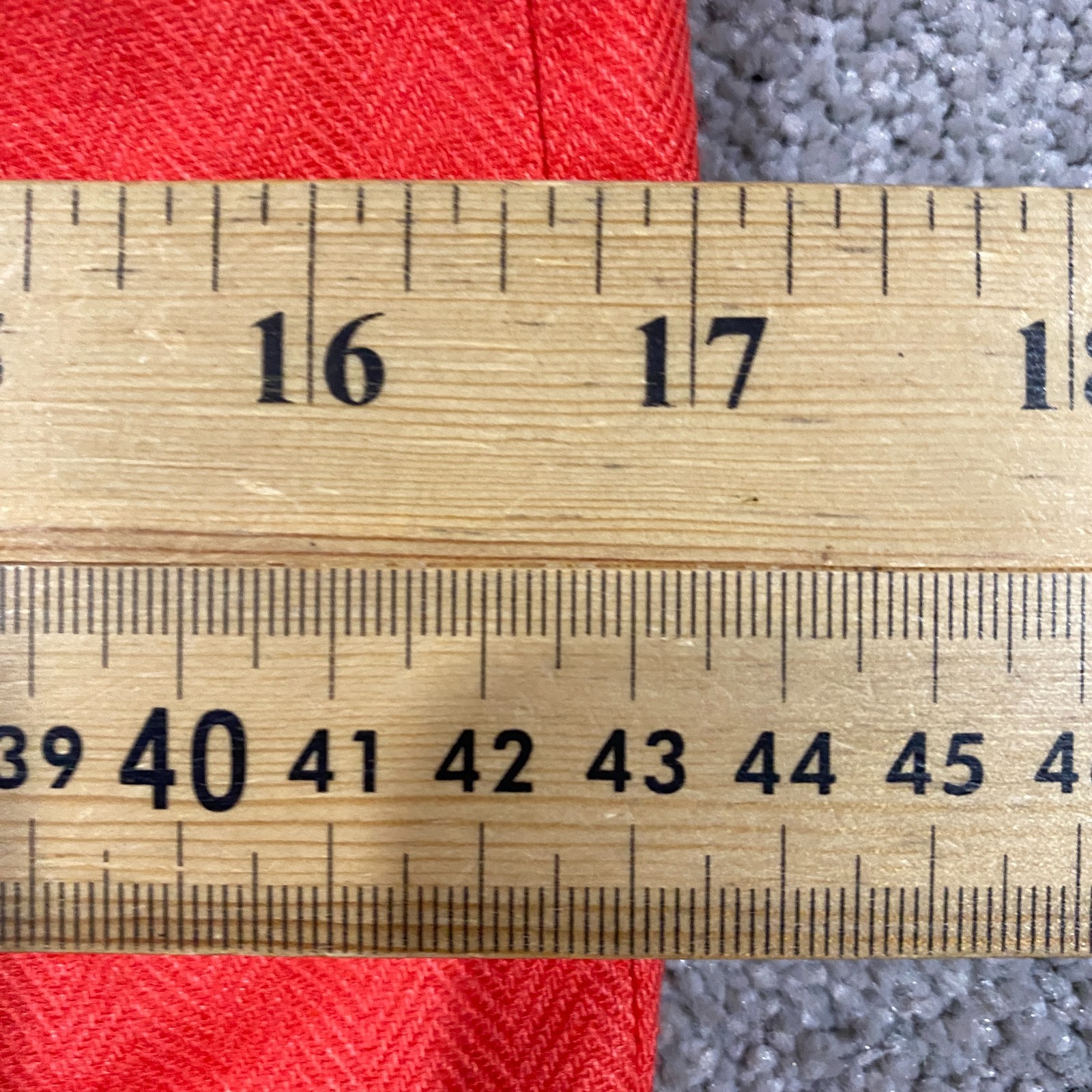 Liz Jordan Linen Blend Cropped Jacket Blazer Size 8 Red Herringbone Lined Office thumbnail 3