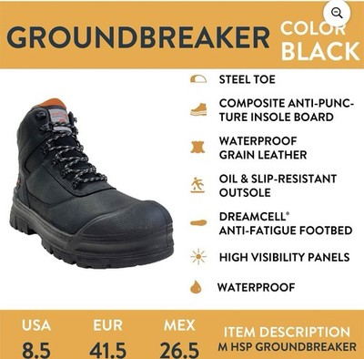 Herman Survivor Groundbreaker Mens Steel Toe Leather  display picture 3