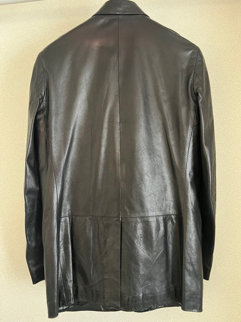 HELMUT LANG Vintage Archive Leather Jacket Designed by Helmut Lang Pre-2005 image 8