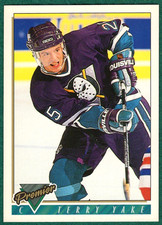 Terry Yake - 1993-94 Topps Premier #432 - Anaheim Ducks Hockey Card