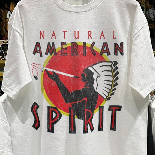 90s Natural American Spirit Aged T-Shirt White L