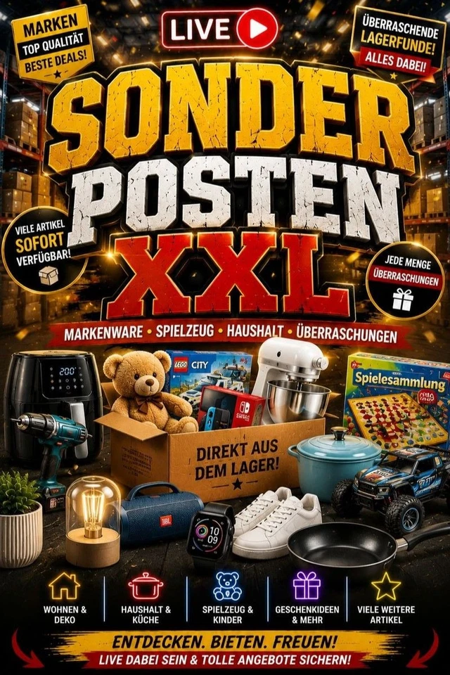 📦 SONDERPOSTEN XXL 📦Markenware • Spielzeug • Haushalt • Überraschungen