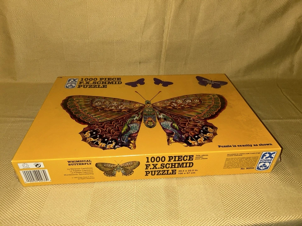 Nuevo rompecabezas de 1000 piezas FX Schmid Butterfly sellado de fábrica Foto 2 de 4