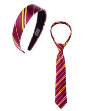 Halloween Wizard Costume Accessories Adult Headband Tie Red