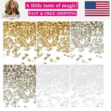 26g Crushed Glass for Crafts, 2-4mm Metallic Irregular Glass Chips Sprinkles ...