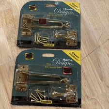 Brass Security Door Lock Guard Flip Latch Child-Safe Slide Bolt Bar Lock New