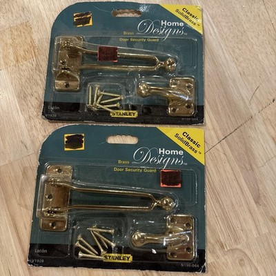Brass Security Door Lock Guard Flip Latch   Child-Safe Slide Bolt Bar Lock New