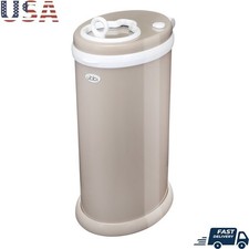 Stainless Steel Diaper Pail W/ Childproof Lock Odor-Free Sliding Lid Easy Care
