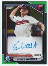 2024 Bowman Chrome Andrew Walters Rookie RC Green Autograph /99 #CPA-AW