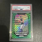 Panini 2024 Prizm Emergent Caleb Williams #1 Green Wave Rookie PSA 9 Bears