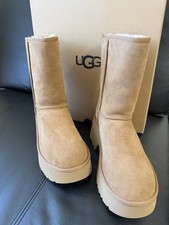 UGG Classic Short New Heights Women's Size 8 Chestnut Platform Boots NIB