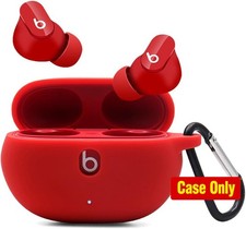 Silicone Case for Beats Studio Buds 2021/2023, Premium Shockproof Cover with Key