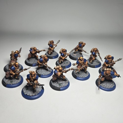 Trencher Infantry with Three Weapon Attachments [x1] Cygnar [Warmachine] Painte