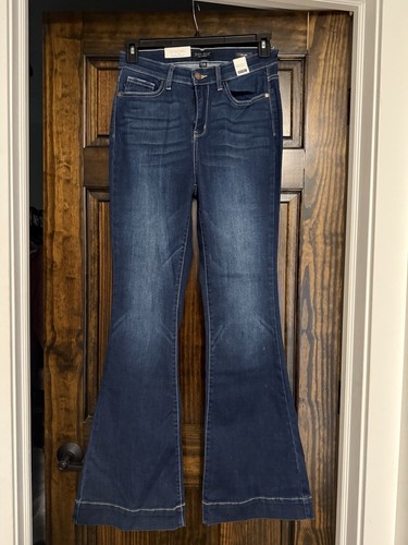 NWT Judy Blue Women's Flare Jeans Size 7/28 Dark Wash High Waist