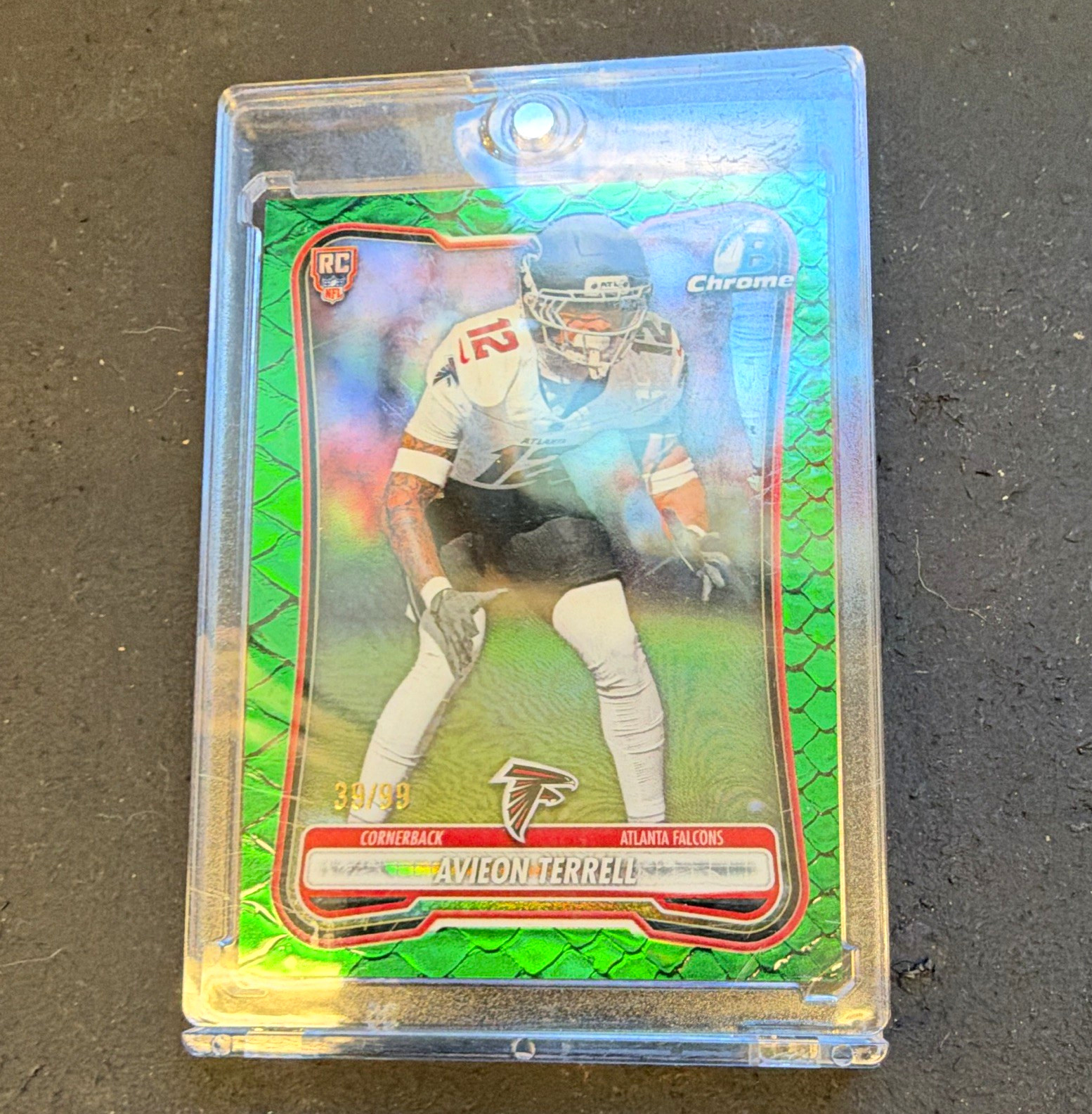 Topps 2020 Bowman Chrome A.J. Terrell Rookie Green /99 BCV-193 Falcons