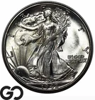 1942-D Walking Liberty Half Dollar, Flashy Solid Gem BU++