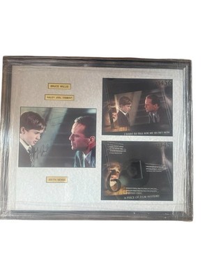 THE SIX SENSE BRUCE WILLIS HALEY JOEL OSMENT SIGNIERTES DISPLAY MIT FILM GERAHMT COA