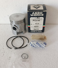 PISTONE completo per motore Polini 43,4 mm. CIAO SI con spinotto e segmenti