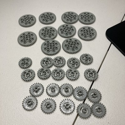 Mixed LEGO Parts~ (10 Of Each) z40, Z24, 3650-Technic,  LIGHT BLUISH GRAY