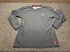 Bulwark FR Henley Shirt Men Large Gray IQ Flame Resistant CAT 2 NFPA 2112