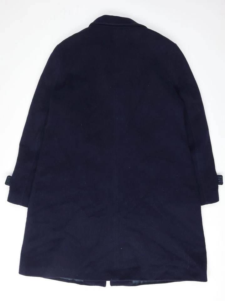 Jaeger Men's Black Wool Overcoat Size 16 - Image 2 of 4