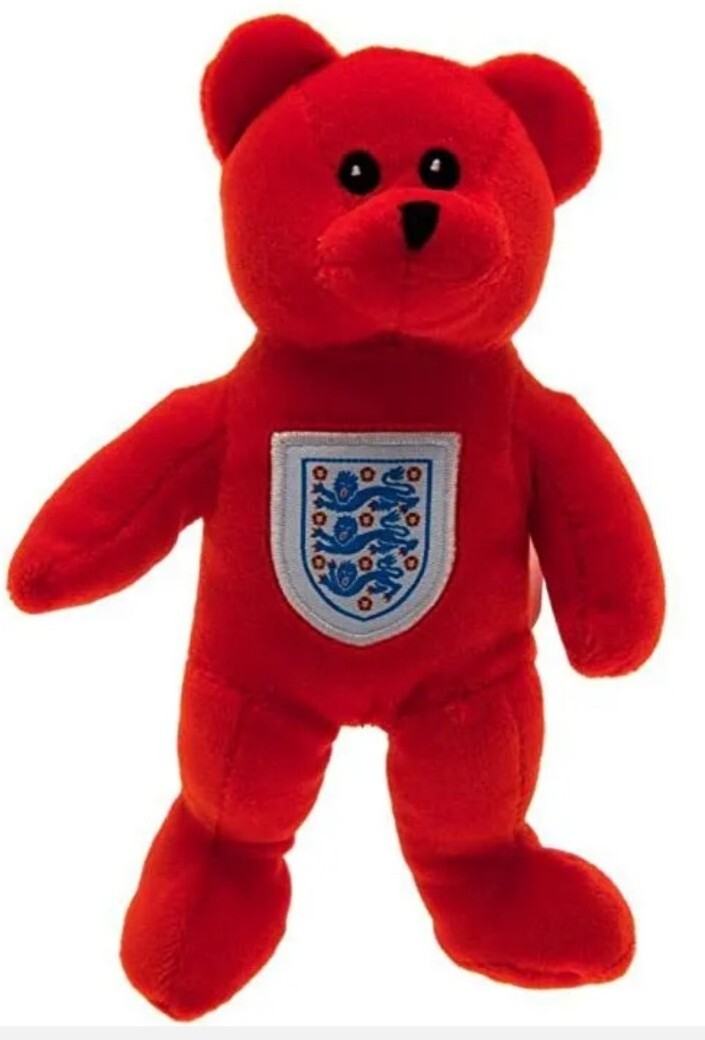 ENGLAND TEDDYBEAR WORLDCUP 2024 FOOTBALL SUPPORTERS OFFICIAL FATHERS DAY  GIFT