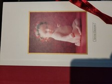 Vtg ANNE GEDDES Plum Garland BABY MEMORY PHOTO ALBUM BOOK Baby Note 1-5